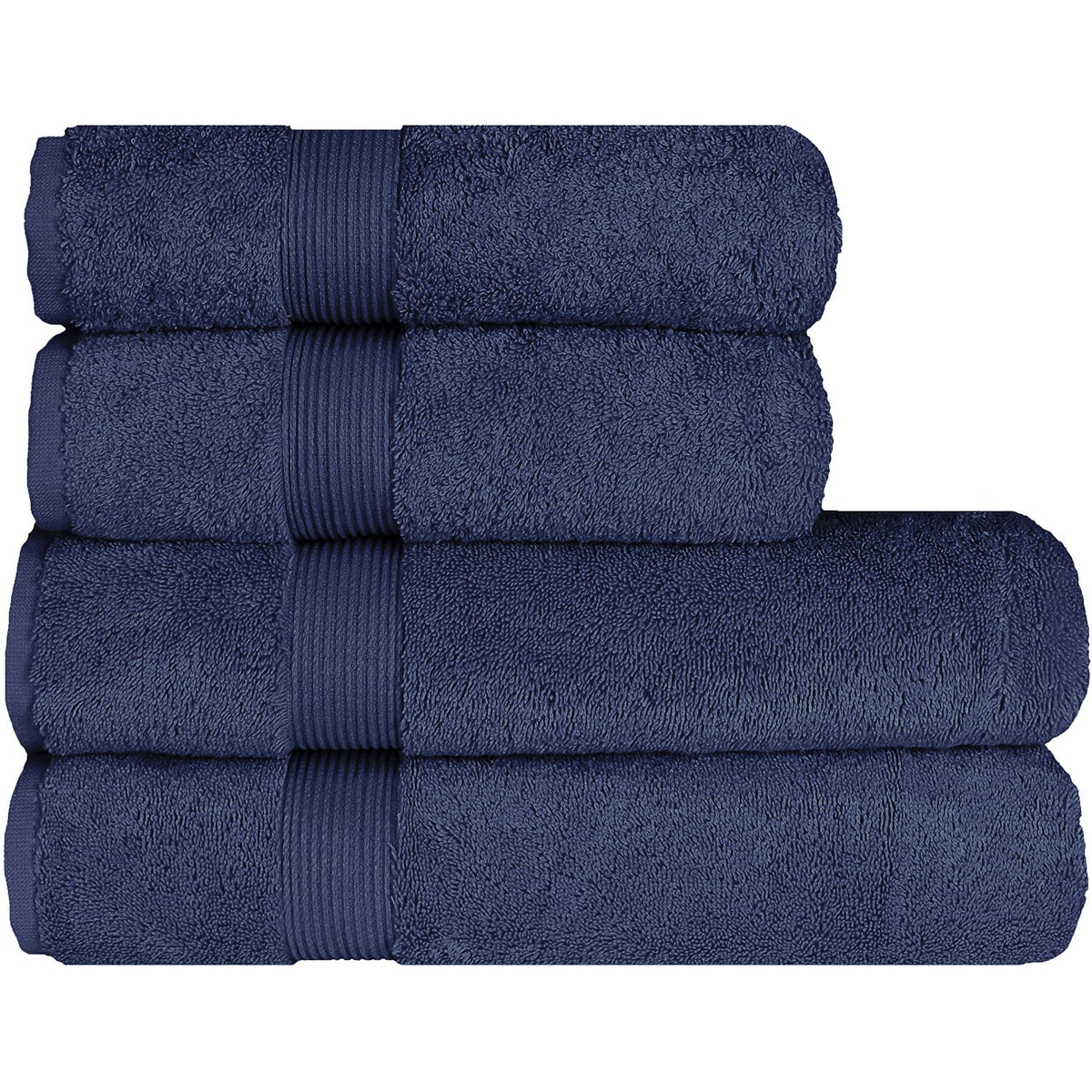 Set prosoape de lux Albeny, bumbac turcesc 600 g/m², bleumarin