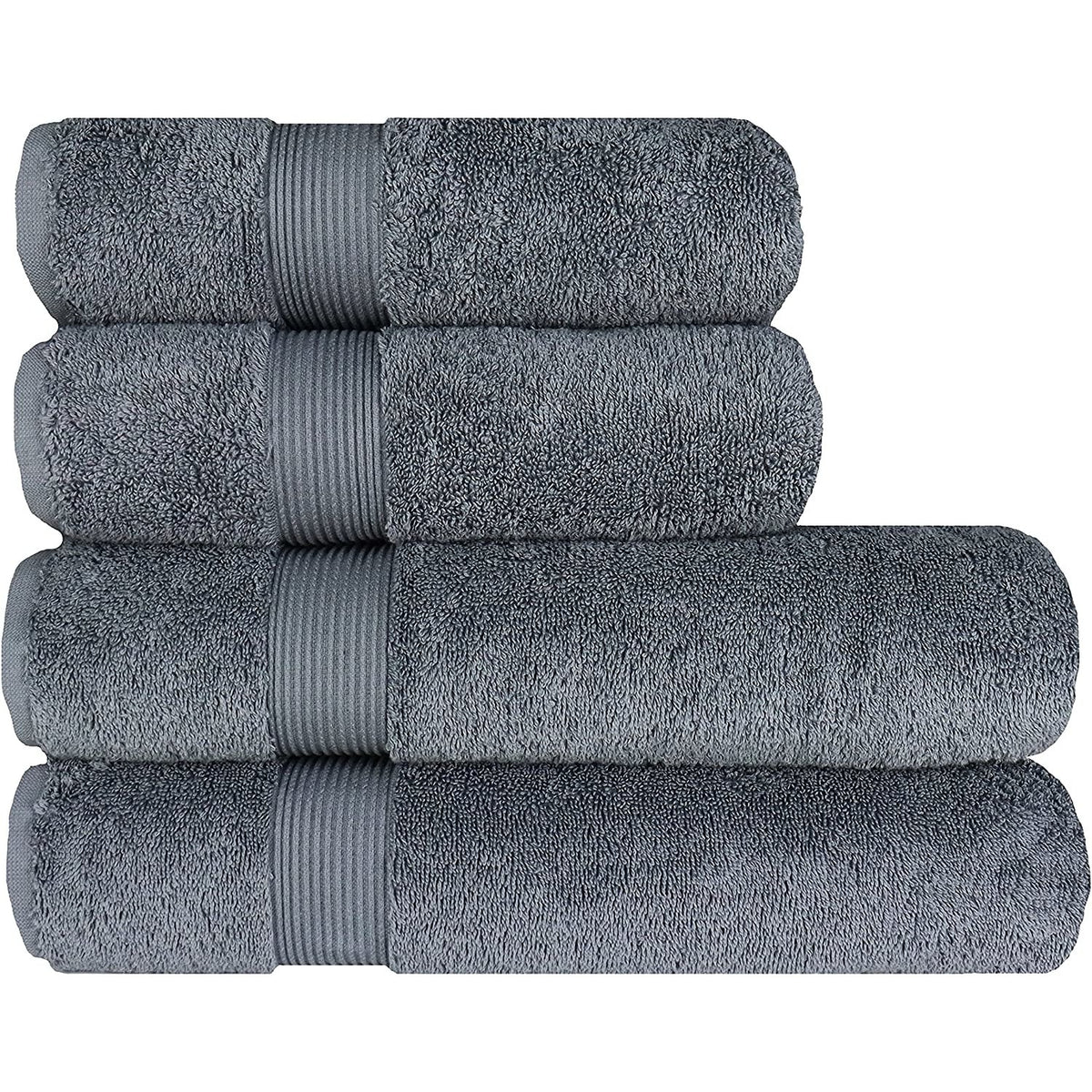 Set prosoape de lux Albeny, bumbac turcesc 600 g/m², gri închis