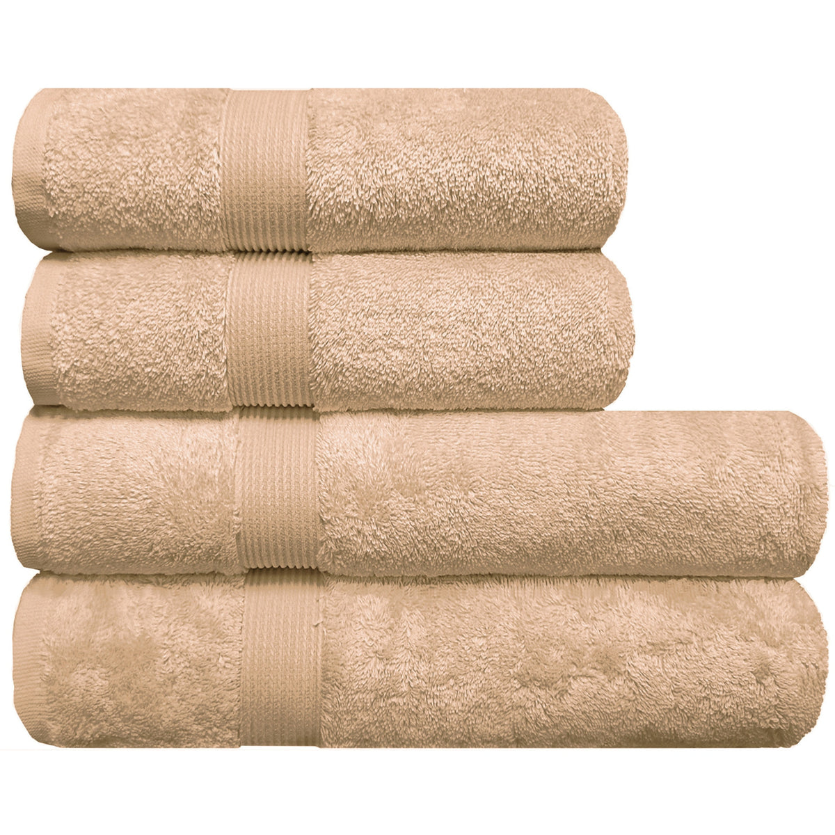 Set prosoape de lux Albeny, bumbac turcesc 600 g/m², cappuccino