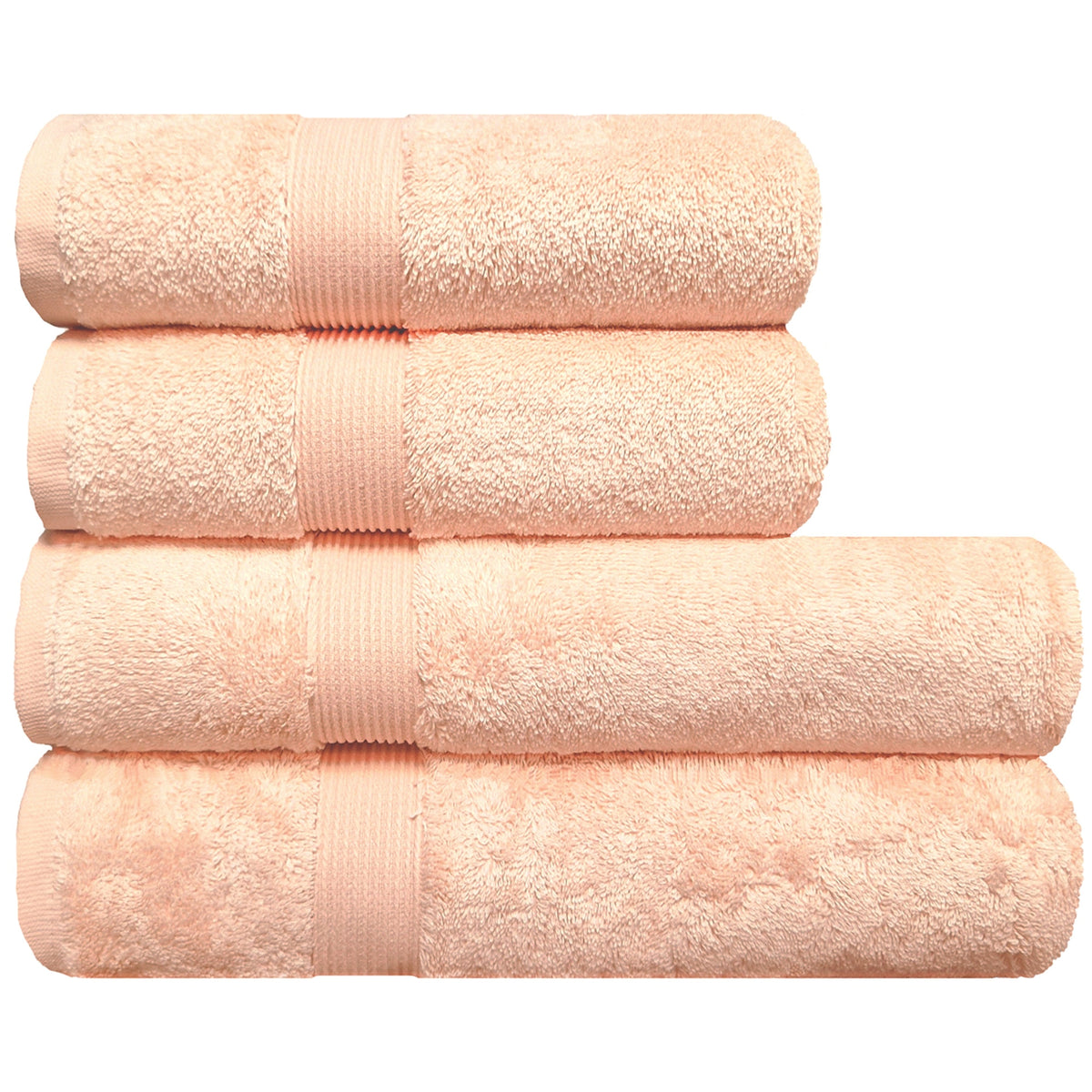 Set prosoape de lux Albeny, bumbac turcesc 600 g/m², somon