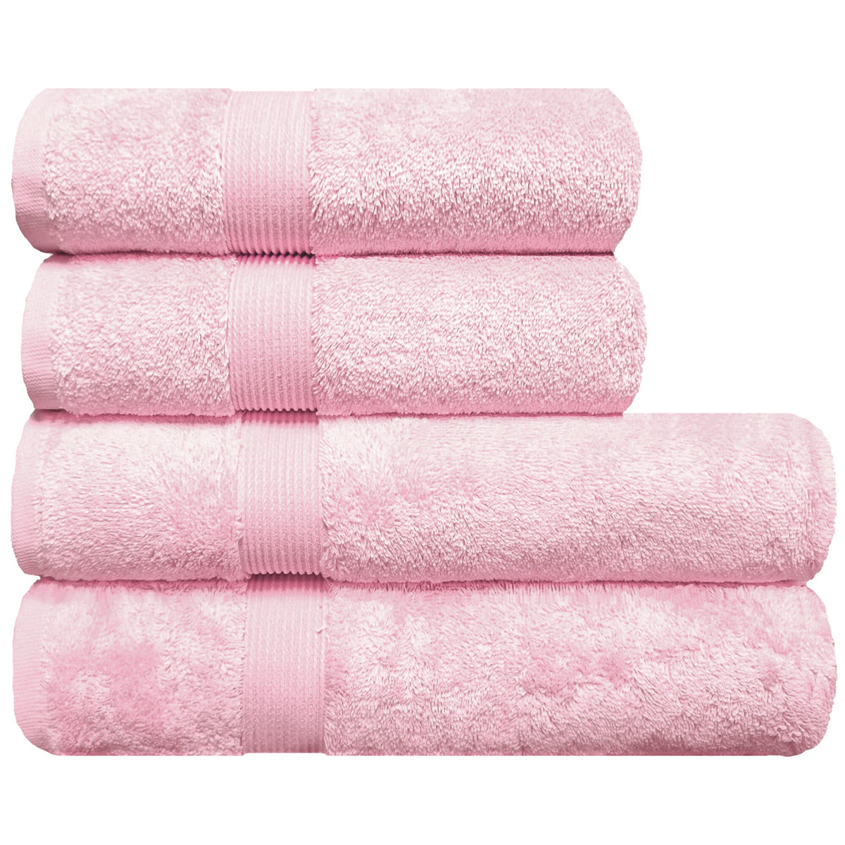 Set prosoape de lux Albeny, bumbac turcesc 600 g/m², roz