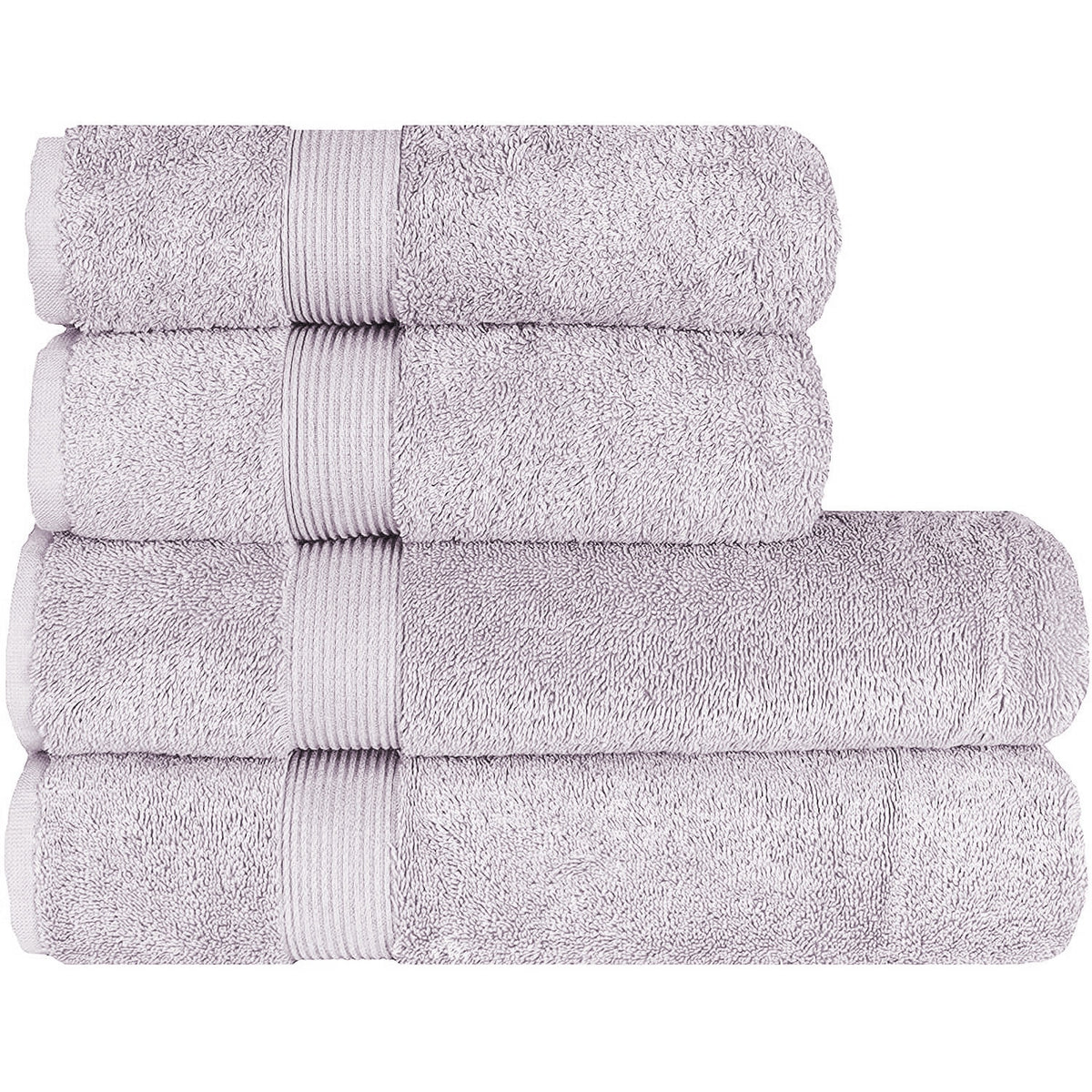 Set prosoape de lux Albeny, bumbac turcesc 600 g/m², gri deschis